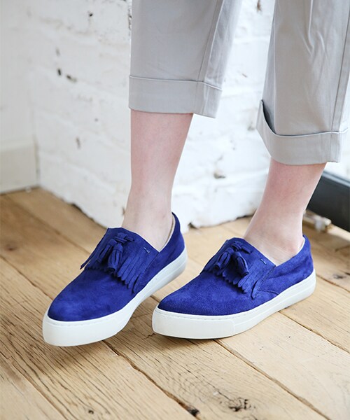 GLOBAL WORK（グローバルワーク）の「【一部カラー先行予約】ポインテッドスリッポン（シューズ・レディース・ホワイト(05)/【先行予約】パンチングホワイト(06)/ブラック(09)/【先行予約】パンチングブラック(10)/【先行予約】パンチングゴールド(60)/ブルー(85)・Ｓ/Ｍ/Ｌ）」の9枚目の写真