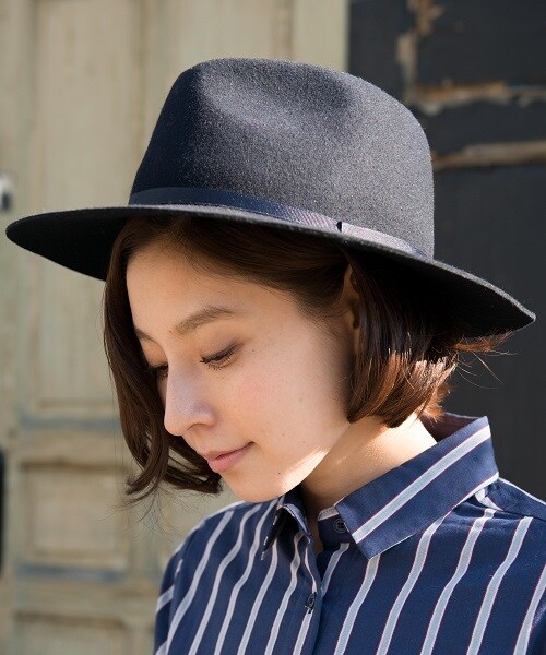 LEPSIM（レプシィム）の「【NEW ARRIVAL】フェルトＨＡＴ　ＳＳ（アクセサリー・レディース・ブラック/キャメル/ネイビー・ONE SIZE）」の3枚目の写真