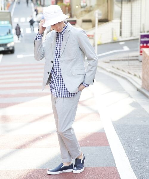 RAGEBLUE(レイジブルー)の「【先行予約】ポプリンタックアンクルパンツ(パンツ・メンズ・グレー/ネイビー/ウインドウペンチェック・M/L)」の10枚目の写真