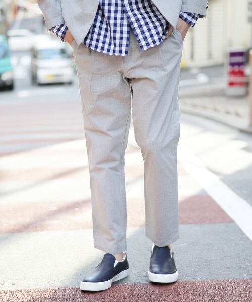 RAGEBLUE(レイジブルー)の「【先行予約】ポプリンタックアンクルパンツ(パンツ・メンズ・グレー/ネイビー/ウインドウペンチェック・M/L)」の1枚目の写真