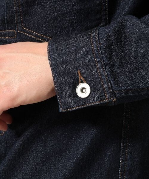 RAGEBLUE（レイジブルー）の「【先行予約】ジョグデニムジャケット（ジャケット/アウター・メンズ・ブルー(インデイゴ)/ネイビー(インディゴ)・Ｍ/Ｌ）」の8枚目の写真