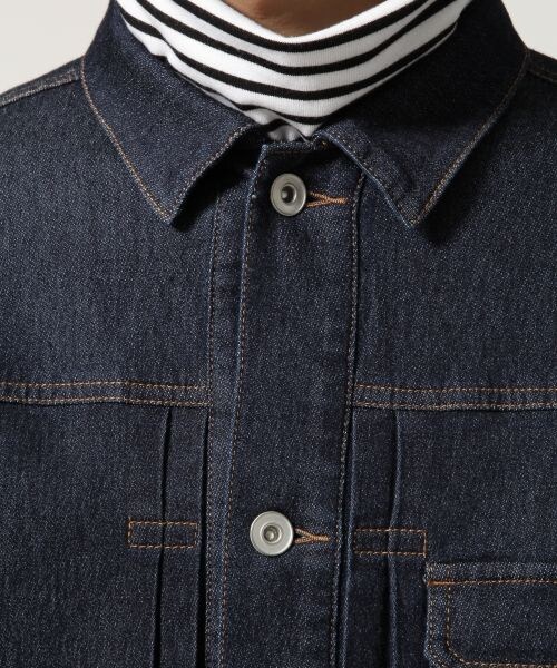 RAGEBLUE（レイジブルー）の「【先行予約】ジョグデニムジャケット（ジャケット/アウター・メンズ・ブルー(インデイゴ)/ネイビー(インディゴ)・Ｍ/Ｌ）」の5枚目の写真