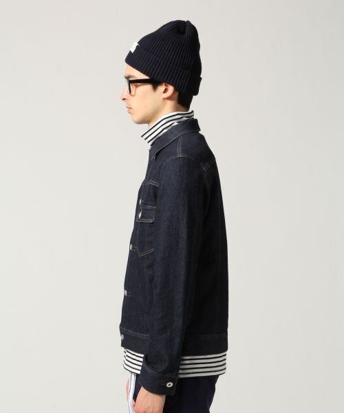 RAGEBLUE（レイジブルー）の「【先行予約】ジョグデニムジャケット（ジャケット/アウター・メンズ・ブルー(インデイゴ)/ネイビー(インディゴ)・Ｍ/Ｌ）」の3枚目の写真