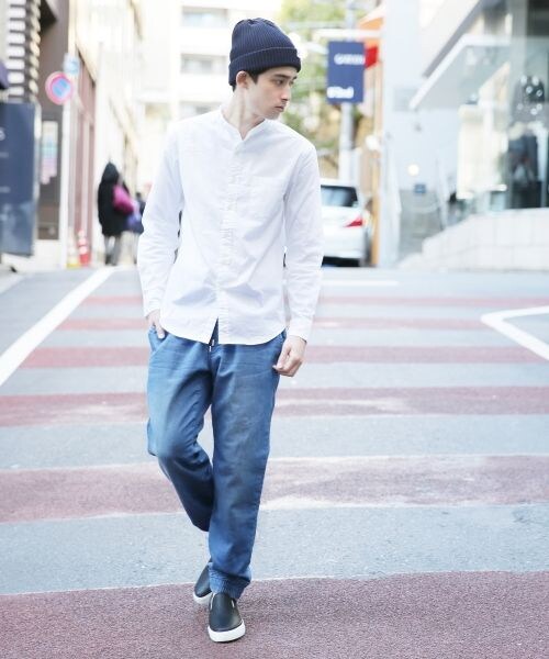 RAGEBLUE（レイジブルー）の「【先行予約】ジョグデニムイージーパンツ（パンツ・メンズ・ライトブルー(インディゴ)/ネイビー(インディゴ)・Ｍ/Ｌ）」の9枚目の写真