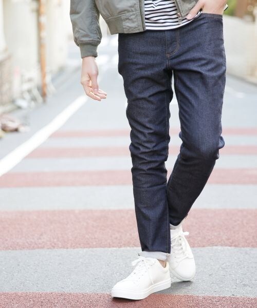 RAGEBLUE(レイジブルー)の「【先行予約】ジョグスリム5ポケ(パンツ・メンズ・グレー/ブルー(インディゴ)/ネイビー(インディゴ))・M(30インチ)/L(32インチ))」の3枚目の写真