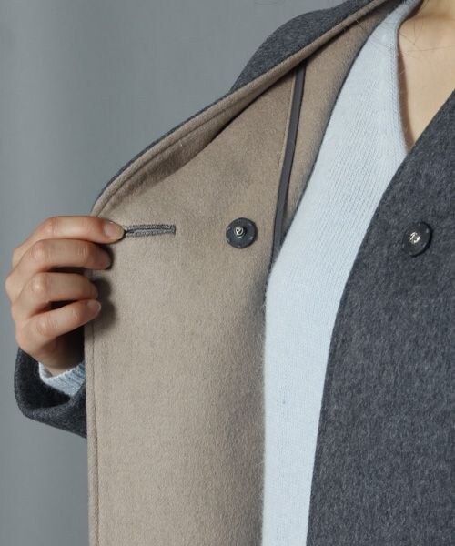 BABYLONE（バビロン）の「ＷＦダブルフェイスコート（ジャケット/アウター・レディース・ｸﾞﾚｰ/ﾈｲﾋﾞｰ・38）」の11枚目の写真