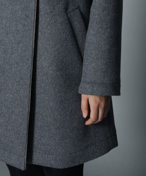 BABYLONE（バビロン）の「ＷＦダブルフェイスコート（ジャケット/アウター・レディース・ｸﾞﾚｰ/ﾈｲﾋﾞｰ・38）」の9枚目の写真