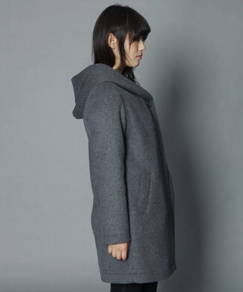 BABYLONE（バビロン）の「ＷＦダブルフェイスコート（ジャケット/アウター・レディース・ｸﾞﾚｰ/ﾈｲﾋﾞｰ・38）」の5枚目の写真