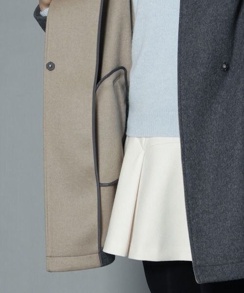 BABYLONE（バビロン）の「ＷＦダブルフェイスコート（ジャケット/アウター・レディース・ｸﾞﾚｰ/ﾈｲﾋﾞｰ・38）」の13枚目の写真