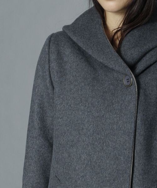 BABYLONE（バビロン）の「ＷＦダブルフェイスコート（ジャケット/アウター・レディース・ｸﾞﾚｰ/ﾈｲﾋﾞｰ・38）」の7枚目の写真