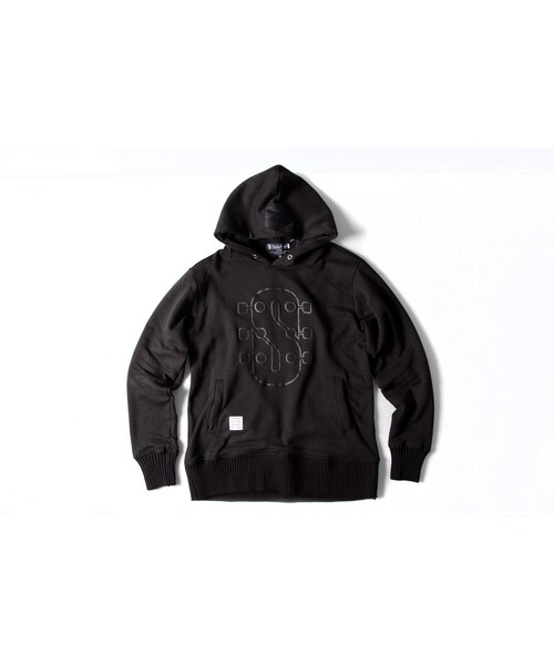 Slightly Numb（スライトリーナム）の「S-LOGO HOODIE（トップス・White/Black・01/02/03）」の2枚目の写真