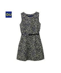 GU | （GU）プリントワンピース（フラワー）(ワンピース/ドレス)