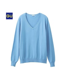 GU | （GU）Ｖネックセーター（長袖）Ａ(トップス)
