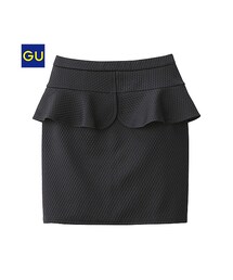 GU | （GU）ペプラムコクーンミニスカート(スカート)