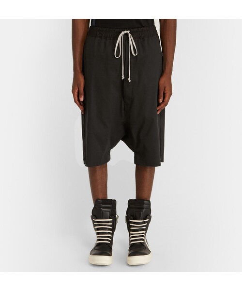 Rick Owens（リックオウエンス）の「Rick Owens Drop-Crotch Cotton Shorts（その他パンツ・メンズ・Black・IT 46/IT 48/IT 52/IT 54/IT 56/IT 50）」の2枚目の写真