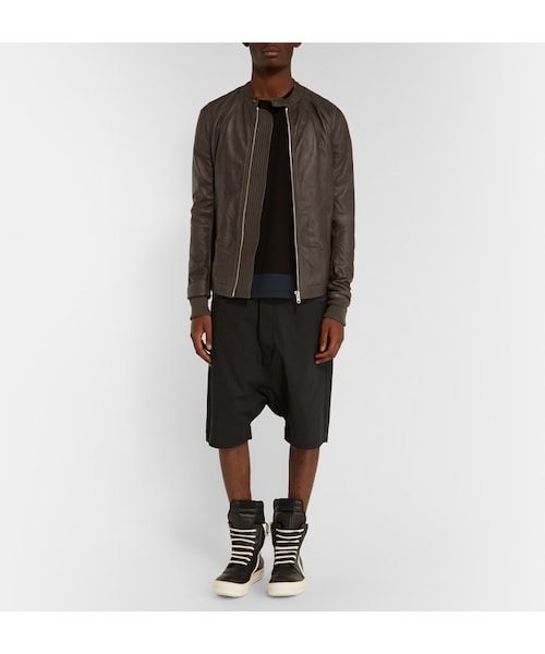 Rick Owens（リックオウエンス）の「Rick Owens Drop-Crotch Cotton Shorts（その他パンツ・メンズ・Black・IT 46/IT 48/IT 52/IT 54/IT 56/IT 50）」の3枚目の写真