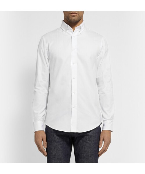 CLUB MONACO（クラブモナコ）の「Club Monaco Button-Down Collar Cotton Oxford Shirt（シャツ/ブラウス・メンズ・White・M/XS/L/S）」の7枚目の写真