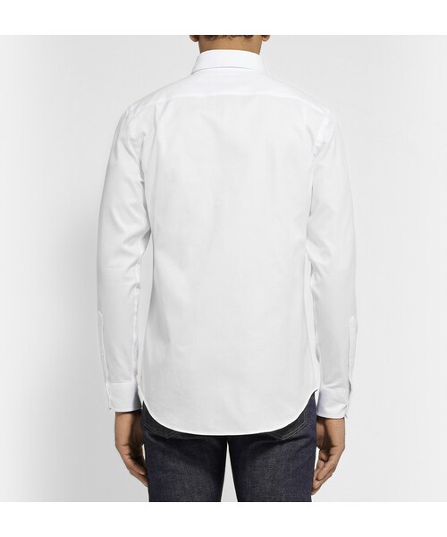 CLUB MONACO（クラブモナコ）の「Club Monaco Button-Down Collar Cotton Oxford Shirt（シャツ/ブラウス・メンズ・White・M/XS/L/S）」の4枚目の写真