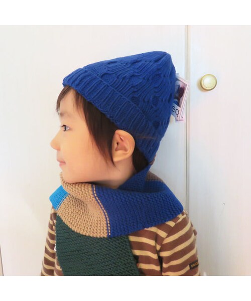 mamy factory（マミーファクトリー）の「bieq 手編みニットキャップ (15063)（ニットキャップ/ビーニー・キッズ・その他）」の5枚目の写真