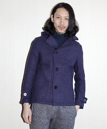 BULLHORGN | BULLHORN/"double face single pea coat"                     (ピーコート)