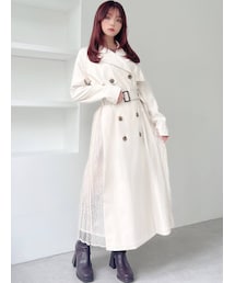 RESEXXY | レースプリーツトレンチコート(トレンチコート)