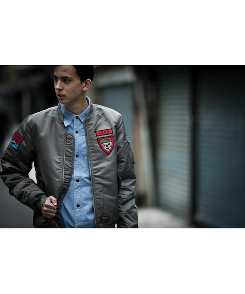 ふじろっく 美品】FUCT SSDD MA-1 フライトジャケット　XL fuct（ファクト）の「FUCT SSDD 2014F/W MA-1 JACKET（）」 - WEAR