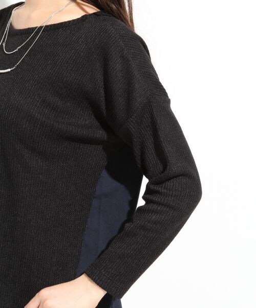 LOWRYS FARM（ローリーズファーム）の「ニットソードルマンプルオーバーロングスリーブ（トップス・レディース・アイボリー/ブラック/グレー・Ｍ/Ｌ）」の8枚目の写真