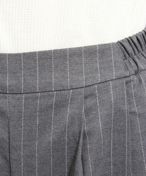 LOWRYS FARM(ローリーズファーム)の「ノースリ*テーパードパンツ2(ワンピース/ドレス・レディース・ブラック/グレー×ストライプ/ネイビーストライプ・M/L)」の10枚目の写真