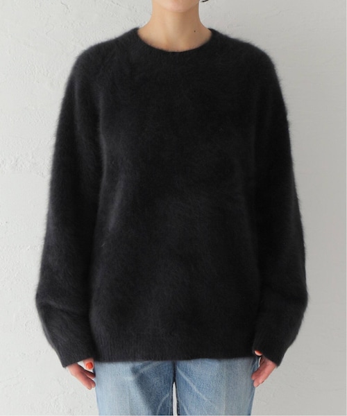 Deuxieme Classe DUET クルーネックセーター ブラック Deuxieme Classe DUET クルーネックセーター ブラック Deuxieme Classe