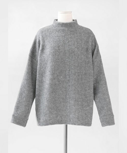 DHOLIC(ディーホリック)の「ハイネックルーズフィットトップス(ニット/セーター・レディース・ベージュ/ピンク/ブラックグレー/グレー・free)」の3枚目の写真