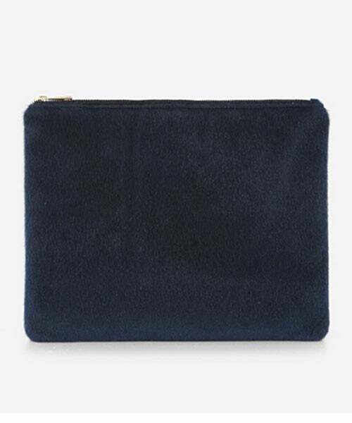 DHOLIC（ディーホリック）の「ハラコ調テクスチャディープカラークラッチバッグ（クラッチバッグ・レディース・ディープグリーン/ネイビー/グレー/ブラック/ワイン/ヒョウ柄・one）」の4枚目の写真