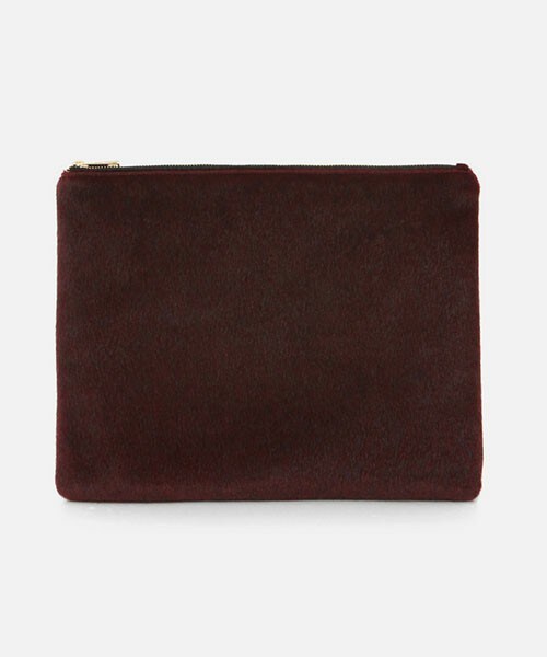 DHOLIC（ディーホリック）の「ハラコ調テクスチャディープカラークラッチバッグ（クラッチバッグ・レディース・ディープグリーン/ネイビー/グレー/ブラック/ワイン/ヒョウ柄・one）」の5枚目の写真