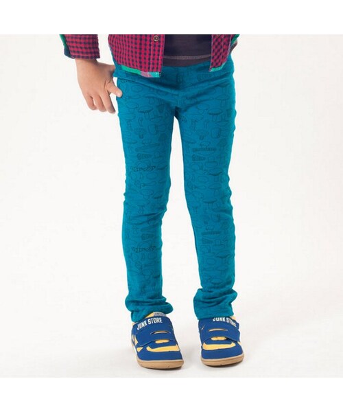 F.O.KIDS（エフオーキッズ）の「6色3柄スキニーカットパンツ（パンツ・キッズ・ベージュ/ブルー/グリーン/ピンク/シルバーグレー/イエロー・80/90/95/100/110/120/130/140）」の2枚目の写真