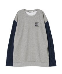 jouetie | 袖ニットロゴ刺繍PO(トップス)