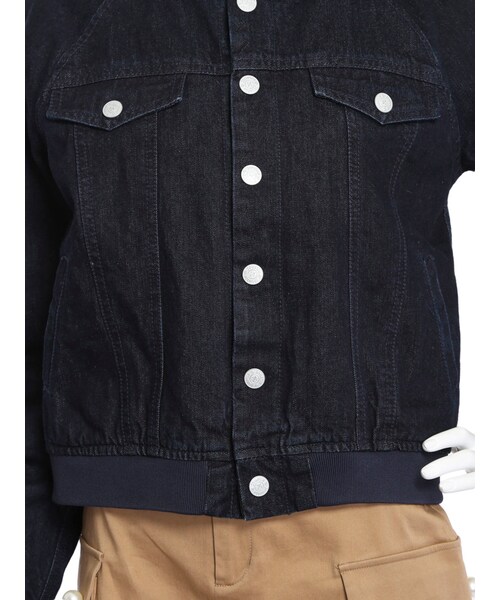 jouetie（ジュエティ）の「デニムスタジャン（ジャケット/アウター・レディース・オフホワイト/ブラック/インディゴ・M）」の11枚目の写真