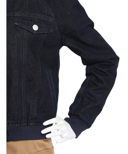 jouetie（ジュエティ）の「デニムスタジャン（ジャケット/アウター・レディース・オフホワイト/ブラック/インディゴ・M）」の9枚目の写真