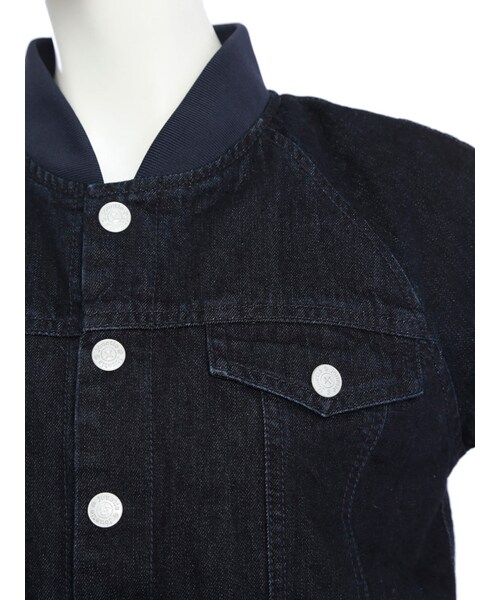 jouetie（ジュエティ）の「デニムスタジャン（ジャケット/アウター・レディース・オフホワイト/ブラック/インディゴ・M）」の10枚目の写真