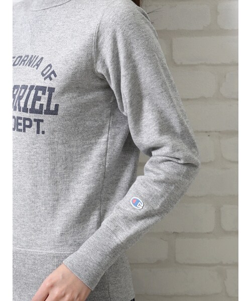 Rouge vif la cle（ルージュヴィフラクレ）の「Champion別注スウェット【予約】（トップス・レディース・オフホワイト/グレー/ブラック・F）」の8枚目の写真