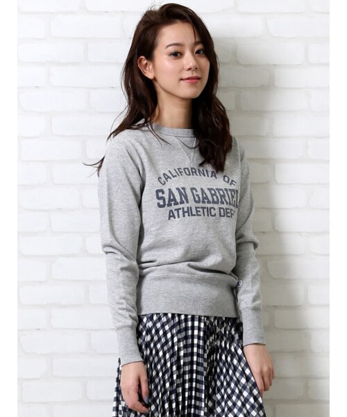 Rouge vif la cle（ルージュヴィフラクレ）の「Champion別注スウェット【予約】（トップス・レディース・オフホワイト/グレー/ブラック・F）」の4枚目の写真