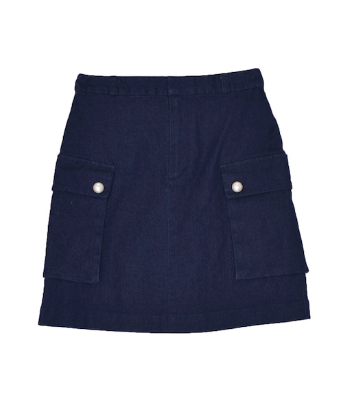 jouetie（ジュエティ）の「サファリ台形SK（スカート・レディース・インディゴ/ベージュ/ミックス・S/M）」の2枚目の写真