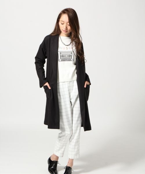 HARE（ハレ）の「【先行予約】ツイルキモウガウンコート（ジャケット/アウター・レディース・ブラック/グレー・FREE）」の15枚目の写真