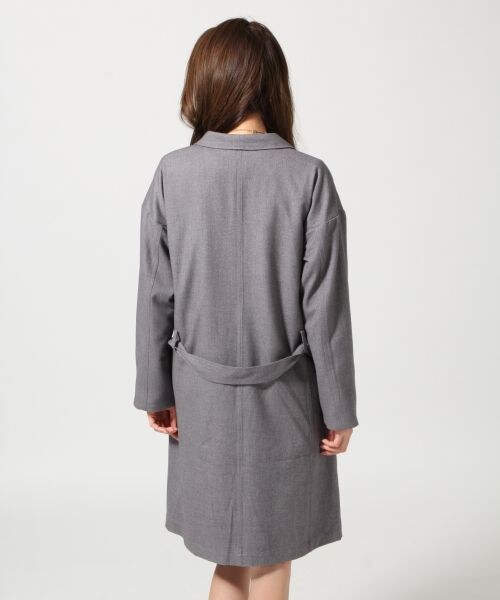 HARE（ハレ）の「【先行予約】ツイルキモウガウンコート（ジャケット/アウター・レディース・ブラック/グレー・FREE）」の5枚目の写真