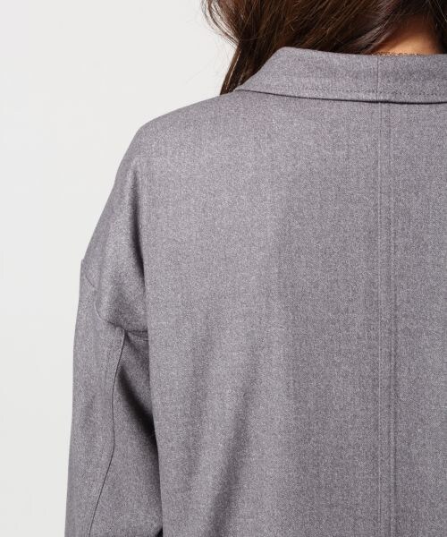 HARE（ハレ）の「【先行予約】ツイルキモウガウンコート（ジャケット/アウター・レディース・ブラック/グレー・FREE）」の13枚目の写真