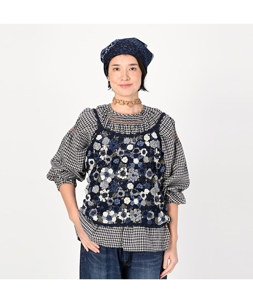 45R（フォーティファイブアール）の「手編みかぎ針フラワーの