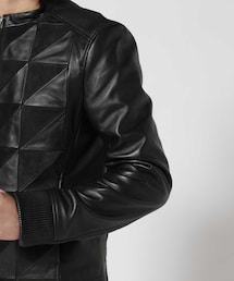 C DIEM ストレッチシープレザーコンビジャケット C DIEM ストレッチシープレザーコンビジャケット 【公式通販】