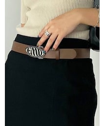 EMODA | オーバルバックルロゴベルト(ベルト)