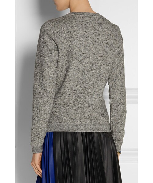 KENZO(ケンゾー)の「KENZO Tiger embroidered cotton-jersey sweatshirt(スウェット・レディース・Gray・x small/small/medium/large/x large)」の2枚目の写真
