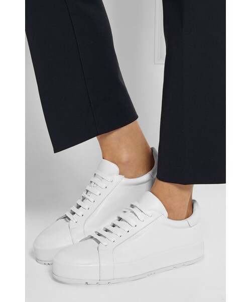 JIL SANDER（ジルサンダー）の「Jil Sander Leather sneakers（スニーカー・レディース・White・IT38/IT36/IT37/IT39/IT40/IT41）」の5枚目の写真