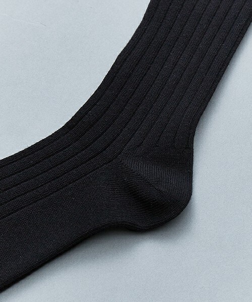 603（ロクマルサン）の「603 ラインハイソックス（ソックス/靴下・メンズ・オフホワイト/ブラック/ネイビー・FREE）」の5枚目の写真