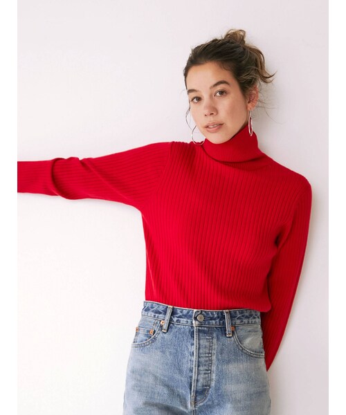 Ungrid（アングリッド）の「ウォッシャブルタートルニット（ニット/セーター・ピンク/イエロー/ライトグリーン・F）」の20枚目の写真